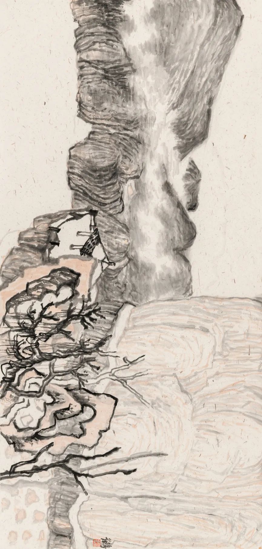 华江之十五 纸本设色 2021 44.5x96cm.jpg